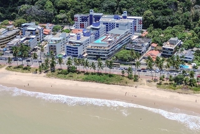 Flat Cabo Branco João Pessoa - Vista aérea da localização privilegiada